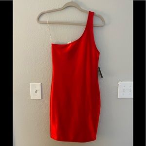 One shoulder dress